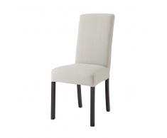 Fodera grigio chiaro in cotone per sedia 47x57 cm Margaux