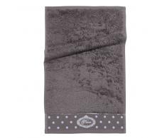 Asciugamano da toilette grigio in cotone 30 x 50 cm PARIS
