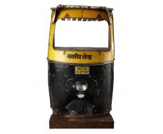 Mobile bar giallo/nero in metallo L 95 cm Touk Touk