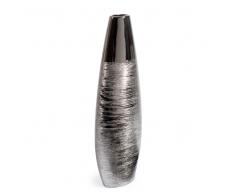 Vaso argentato in ceramica H 59 cm SILVER