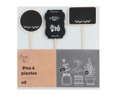 Kit 3 bastoncini decorativi per piante