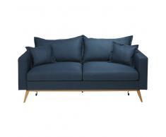 Divano letto 3 posti blu notte Duke
