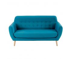 Divano scandinavo blu petrolio 2/3 posti Iceberg