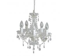 Lampadario 5 bracci con pendenti D 34 cm VICTORINE