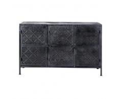 Credenza nera in metallo Menara