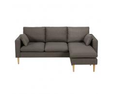 Divani angolari modulabile 3/4 posti grigio screziato Joey