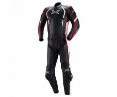 IXS Camino Tuta in pelle a due pezzi Nero Bianco Rosso 62