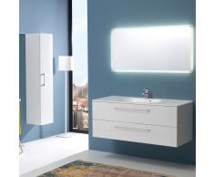 Mobile Per Bagno 120 Cm Con Cassetti Boston Laccato Bianco