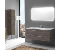 Mobile Bagno Sospeso 120 Cm Con Cassetti Boston Specchio Retroilluminato