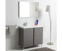 Mobile Salvaspazio Profondità 35 Cm A Terra Con Lavabo Sinistro