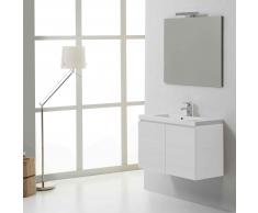 Mobile Bagno Moderno Manhattan 80 Cm Con Ante Bianco Foresta