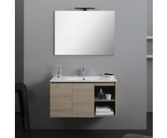 Mobile Bagno 90 Cm Con Ante E Vano A Giorno Berlin Olmo Leone