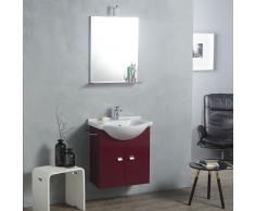 Mobile Da Bagno Per Piccoli Spazi Colorato Simply Amaranto