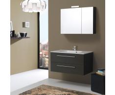 Mobile Bagno 90 Cm Con Cassetti Boston In Rovere Wenge