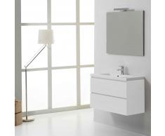 Mobile Bagno Moderno 80 Cm Manhattan Con Cassetti Bianco