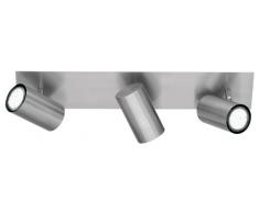 Trio Leuchten Trio 802400307 Marley Faretto, 3x35 Watt, Nichel Opaco, 48x9x15 cm GU10