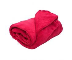 Thumbs Up hugzrd Hugz Coperta in Pile Poliestere Rosso 135Â x 175Â x 1Â cm