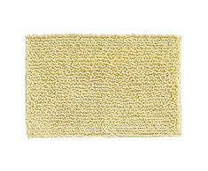 InterDesign Frizz Tappetino Bagno, Morbido, Antisdrucciolevole, Tessuto, Giallo, 51x76x0.25 cm
