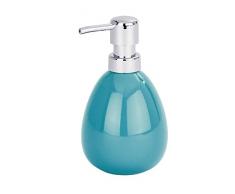 Wenko 22000100 Polaris - Dispenser di Sapone in Ceramica, 9,5 x 8,5 x 16,6 cm, Colore: Petrolio