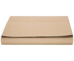 AmazonBasics - Lenzuolo, Policotone 200 fili, 240 x 320 + 10 cm - Marrone Chiaro