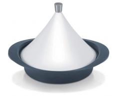 Beka 16303484, Tajine in ghisa da 35,6 cm, coperchio in ceramica 28 cm, colore: Bianco, per tutti i tipi di cottura induzione compresa