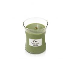 Woodwick Line Basic Medium Candela Evergreen, Cera, Verde, 10x10x11 cm, 4 unitÃ 