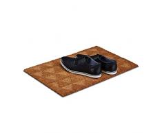 Relaxdays 10021031 Zerbino Ingresso, PVC, Beige, 50 x 65 cm