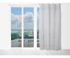 Tenda in voile di cotone conLaccetti 140x240 cm PANAMA Grigio