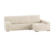 Eysa Ulises Copridivano Elastico per Divani con Chaise Longue a Destra, Ecru, 250-310 cm