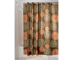 iDesign Bazaar Tenda Doccia, Tessuto, Marrone, 180x0.2x180 cm