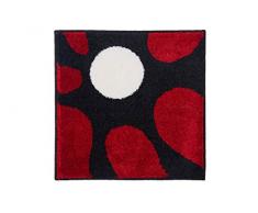 Grund Colani 12 Tappeto per Il Bagno, Poliacrilico Supersoft, Rosso, 60 x 60 cm