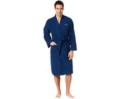 Tom Tailor 100300/900/700 Kimono - Accappatoio Tinta Unita m Blu Navy
