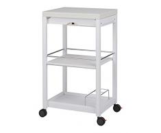 Foppapedretti Servi-Tu Carrello da Cucina, in Legno, Bianco