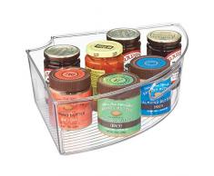 InterDesign Lazy Susan Contenitore Armadio, 42x28x10.25 cm