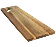 Un domo dk-aca-3050Â Daily alimentare acacia tagliere da portata 44Â x 17Â x 1.5Â cm, legno, marrone