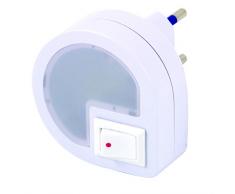 Velamp IL35 Punto Luce LED con Interruttore On/Off, Bianco