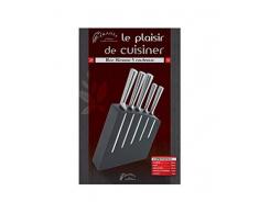 Pradel Jean Dubost 18516, Ceppo Kimono con 5 coltelli da cucina in acciaio inox