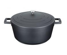 Kitchencraft Master Class in Alluminio pressofuso Antiaderente pentole casseruola, 5 l (1 Gal) – Nero