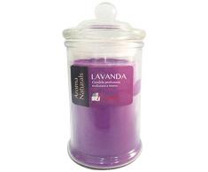 Candele DAurora Dafne Candela Profumata in Giara, Cera, Viola, 6.1x6.1x11.7 cm