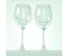 Pasabahce Bordeaux Confezione Calici Vetro da 51 cl, Trasparente, 2 Pezzi