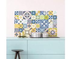 Ambiance-Live, Adesivo da Parete, Adesivo murale: 60 Adesivi per Piastrelle |Â Fotomurale - Mosaico Piastrelle Bagno e Cucina |Â Piastrella Adesiva - Multicolore - 10 x 10 cm - 60 Pezzi