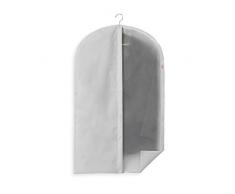 Rayen 2013.11 Biancheria in Armadio. Fodera di Vestito per gruccia con Lampo. Coprivestito Resistente alla Polvere, umiditÃ e tarme, Grigio Chiaro, Traslucido, 10.43 cm