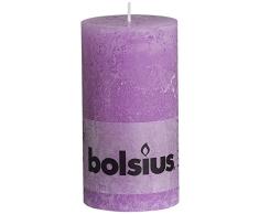 Rustic 103867590355 - Candela a Colonna in Cera di paraffina, Colore: Lilla
