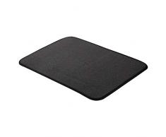 AmazonBasics - Tappetino scolapiatti - 47,7 x 60,9 cm- colore: nero, confezione da 3