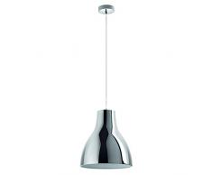 Exo Lighting CamilaÂ -Â Schermo applique Bearn, Bianco, attacco E27, colore: Cromo
