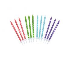 Kitchen Craft Sweetly Does It Confezione da 24 Candele di Celebrazione, Multicolore