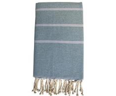 HR Decoraction Zoe Asciugamano da Spiaggia, Cotone, Rosa, 200Â x 100Â x 0.5Â cm