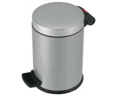 Hailo 0704-160 - Pattumiera da Bagno Trento, 4 l, Colore: Argento
