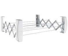 Leifheit Teleclip 60 Stendibiancheria a Parete, metallo, ripiegabile