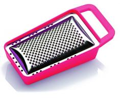 Zaseves di Zanetti Severino 220 Grattugia con Cassetto, Acciaio, Rosso